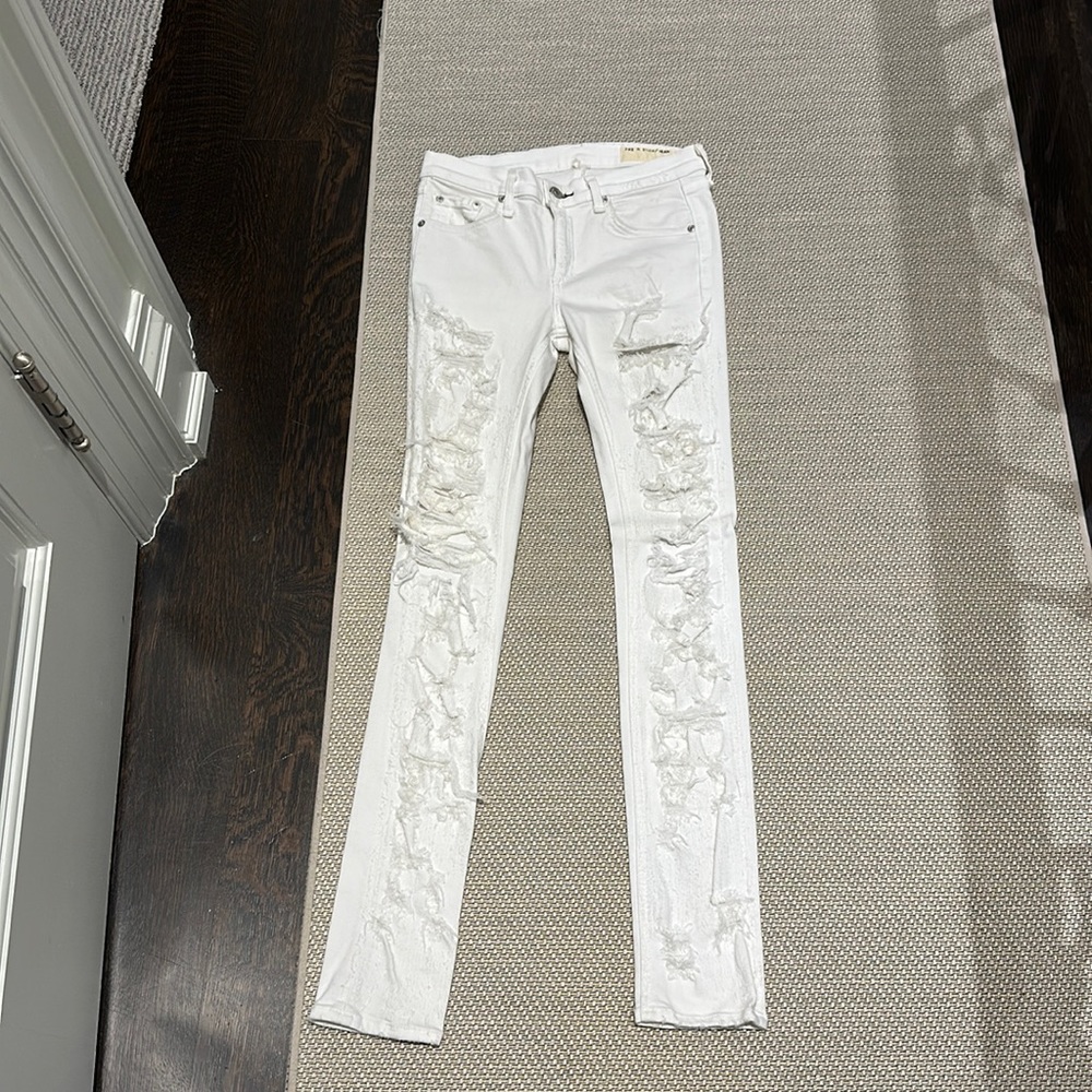 Ray & Bone Skinny Ripped Jeans